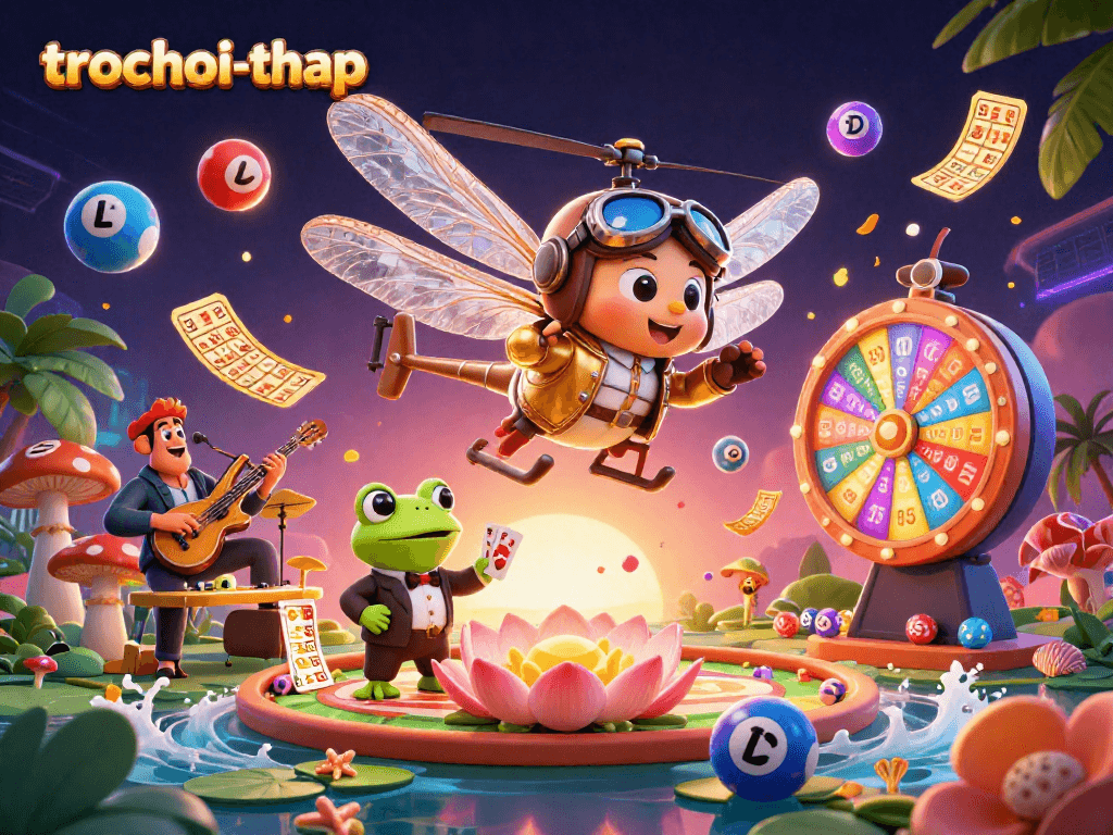 Experience thrilling gameplay in trochoi-thap with vibrant colors and dynamic casino elements.