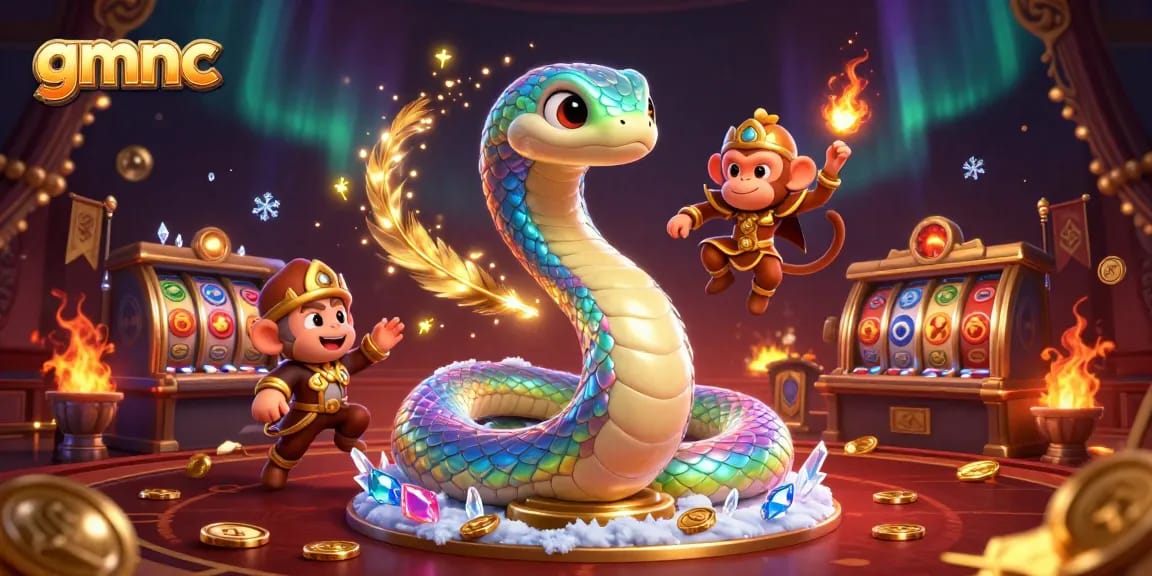 Experience the excitement of gmnc with a vibrant casino scene featuring iconic game elements.