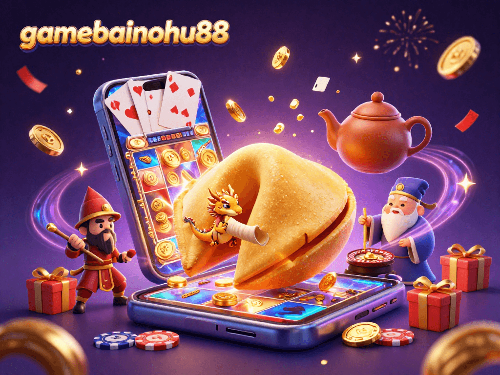 Engage in thrilling gameplay at gamebainohu88 with animated slot machines and golden treasures!