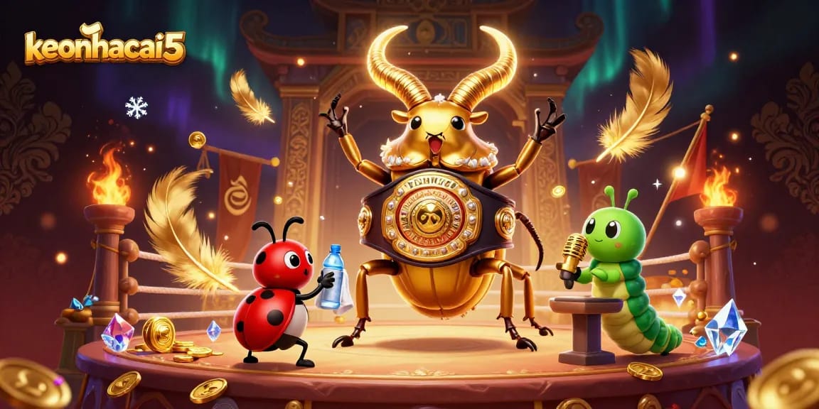 Experience the ultimate showdown in a vibrant casino-style arena with keonhacai5 characters.