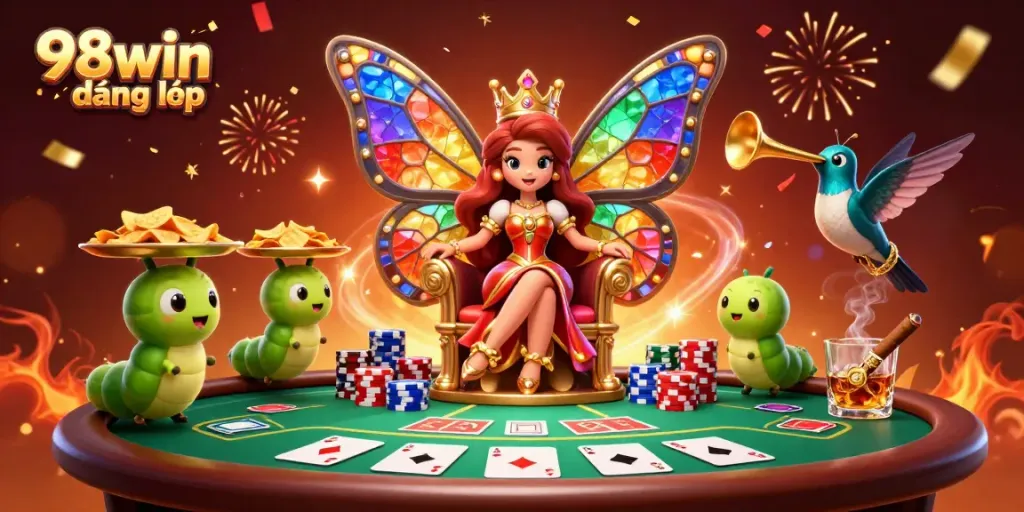 Experience the thrilling 98win đăng nhập with vibrant casino elements and a magical atmosphere.