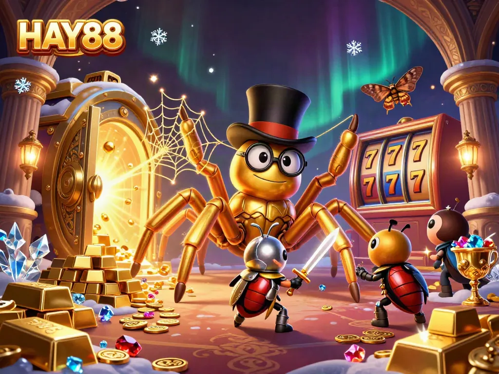 Experience HAY88 with a vibrant casino scene featuring engaging characters in a dynamic setting.