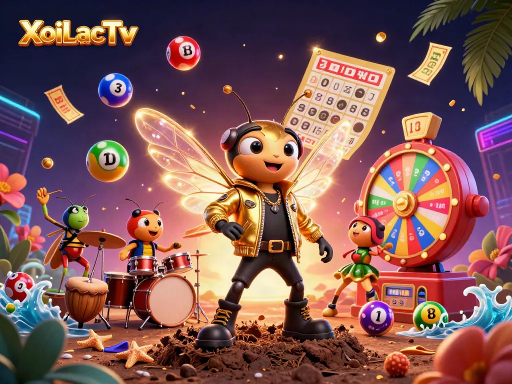 Engage with XoiLacTv's exciting lottery scene featuring dynamic characters and vibrant gambling elements.