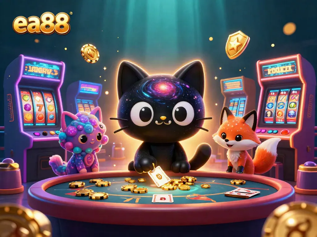 Experience the thrill of winning at ea88 with vibrant cosmic casino gaming in a rich, dynamic scene.
