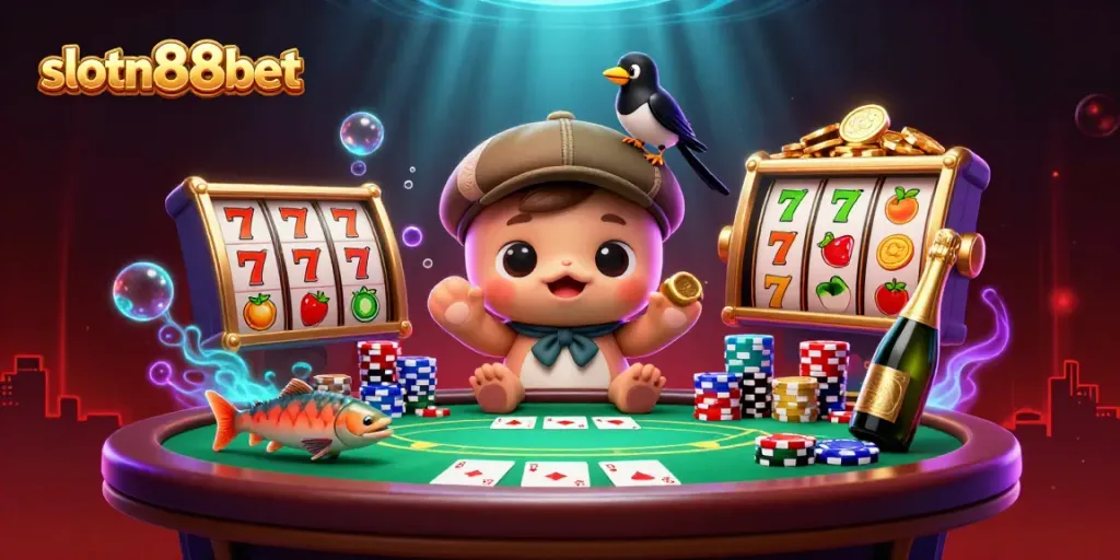 Experience the excitement at slotn88bet with vibrant characters and dynamic gaming elements.
