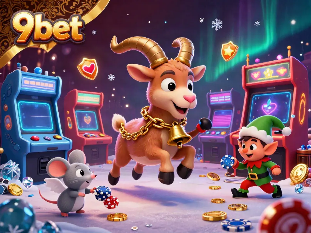 Experience the excitement of 9bet's casino with lively characters in action, showcasing vibrant game elements.