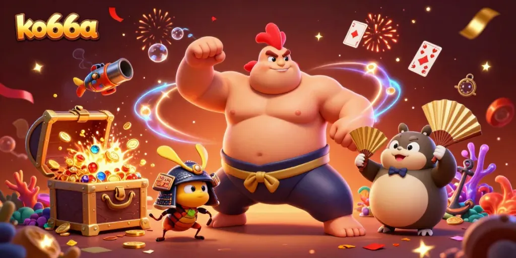 Experience the excitement of ko66a with powerful characters, explosive treasure, and dynamic casino elements.