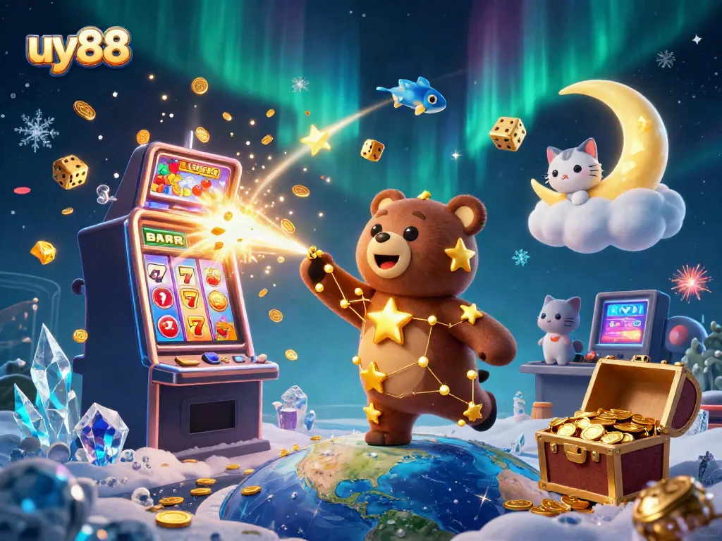 Experience the excitement of uy88 casino with vibrant characters and jackpot-themed elements