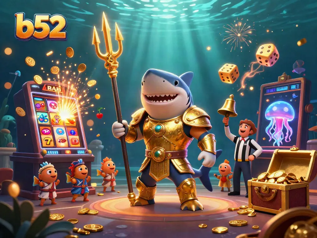 Experience the thrilling b52 casino with dynamic slot machines and vibrant underwater action.