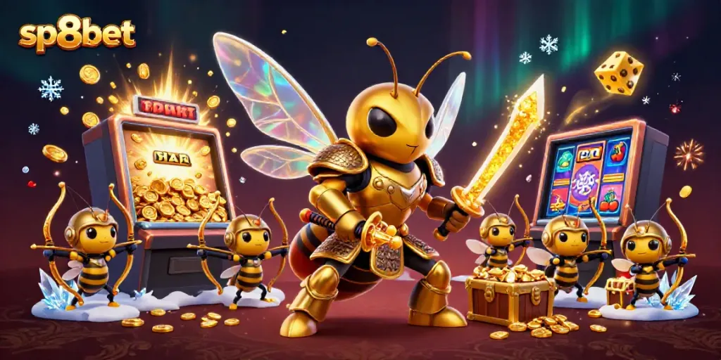 Win big at sp8bet with colorful casino games and a dynamic jackpot scene featuring unique characters.