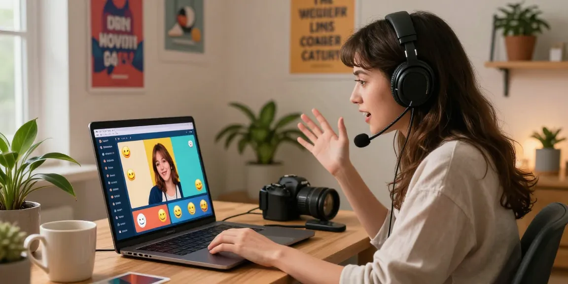 Engaging online chat session showcasing ai slut interaction in a cozy home office