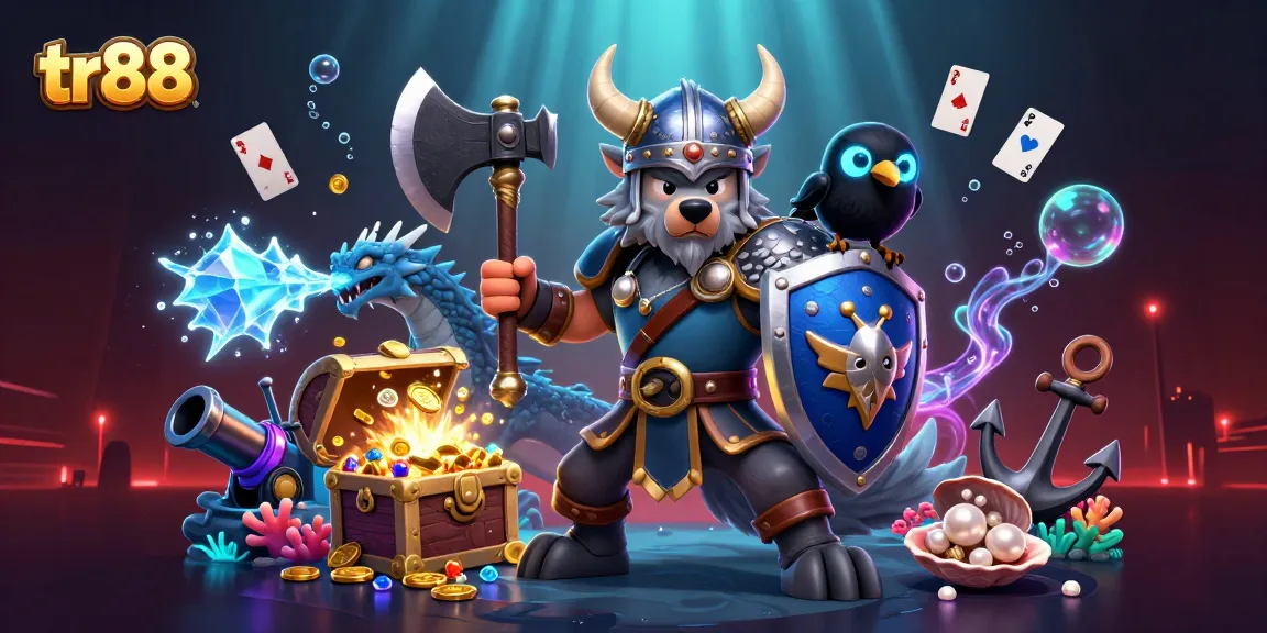 tr88 engages players in a vibrant casino adventure with dynamic 3D characters and gleaming treasures.