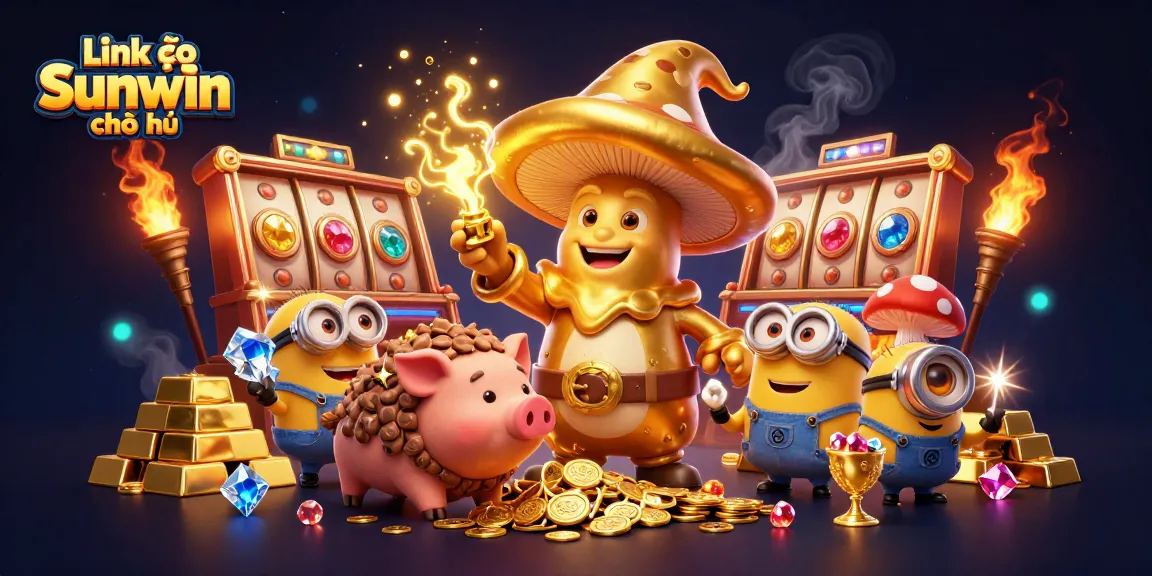 Spin into action with Link vào Sunwin chính thức featuring a magical casino scene full of treasures and excitement.