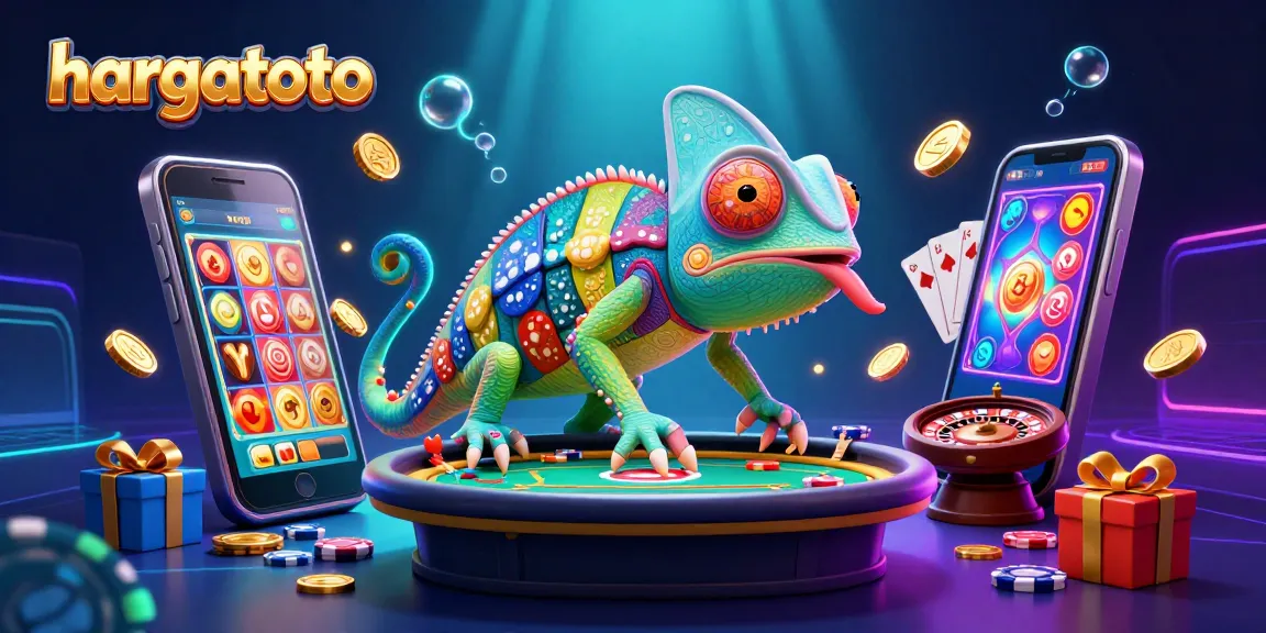 Experience thrilling gameplay at HARGATOTO with a vibrant casino scene featuring multiple gaming elements.