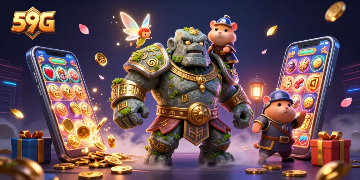 Engage with 59G's vibrant casino adventures featuring exciting slot games and magical characters.