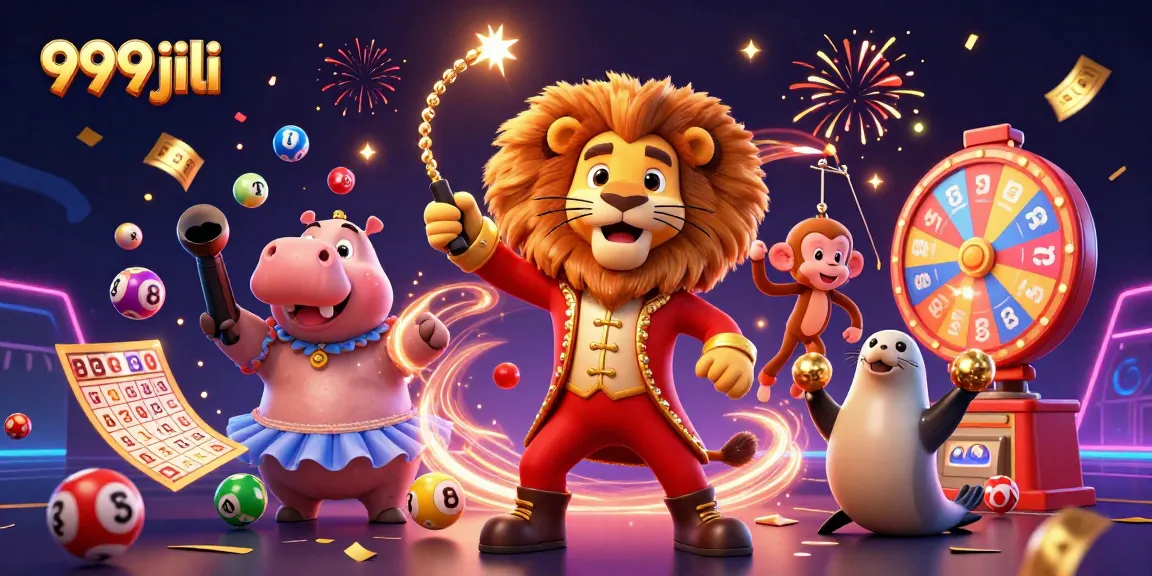 Experience thrilling gameplay at 999jili with vibrant lottery and casino action illustrated in a dynamic scene.