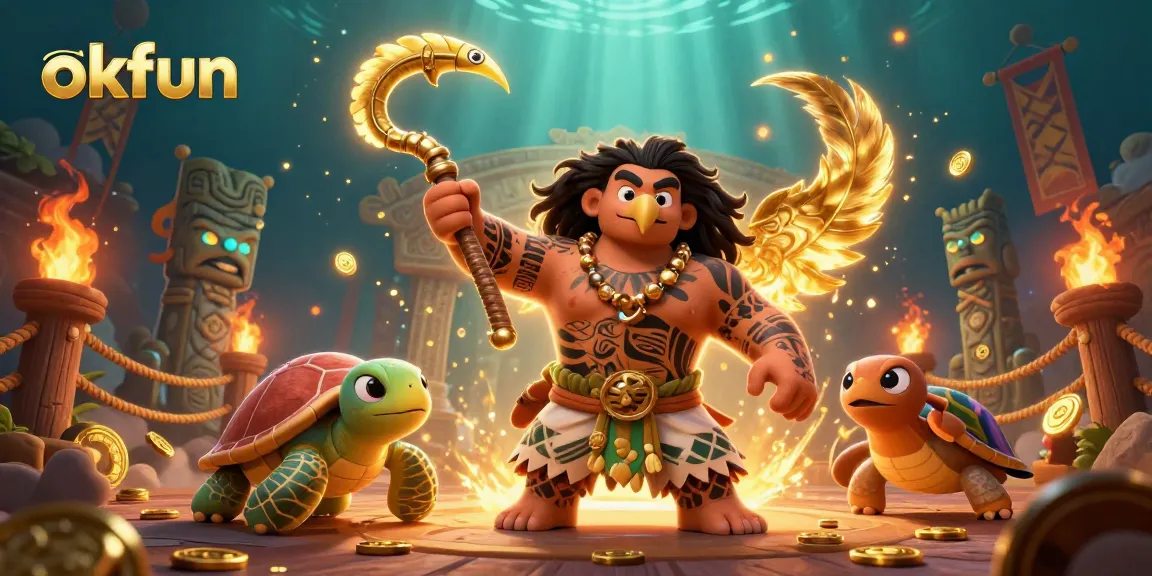 Experience the thrill of okfun with vibrant casino elements and characters in action.