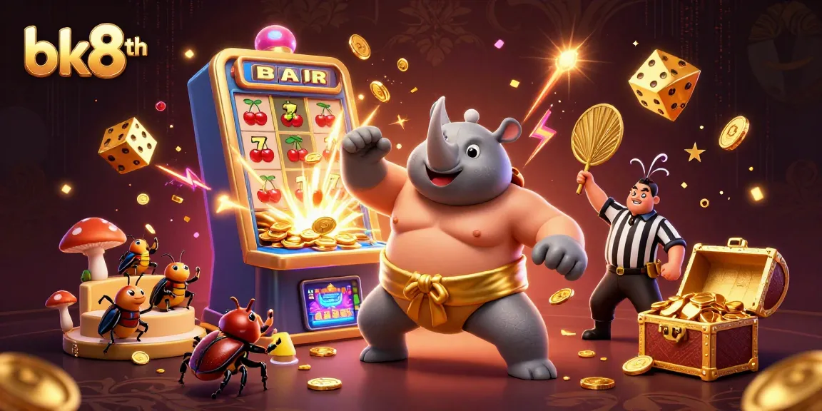 Experience thrilling gameplay and vibrant visuals with bk8th's exciting casino scene packed with action.