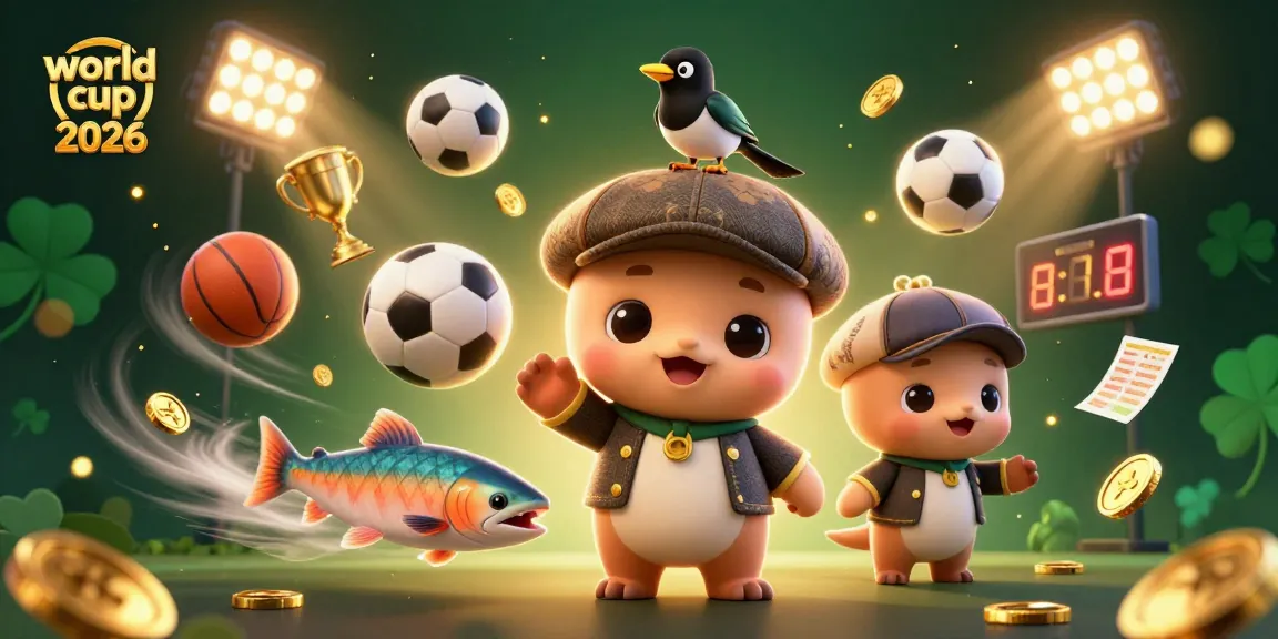Engage in the excitement of world cup 2026 with dynamic sports betting elements and playful characters.